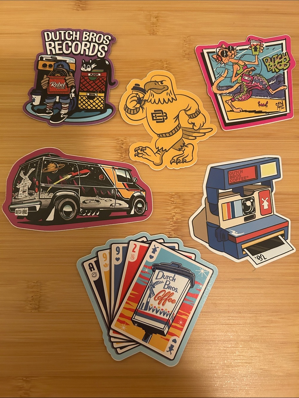 Dutch Bros Sticker set